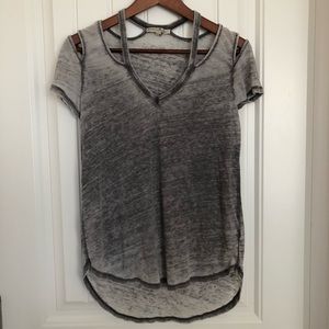 Express Open Shoulder Tee Shirt Top Size XS